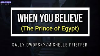 When You Believe The Prince of Egypt - Sally Dworsky and Michelle Pfieffer (Lyrics Video)