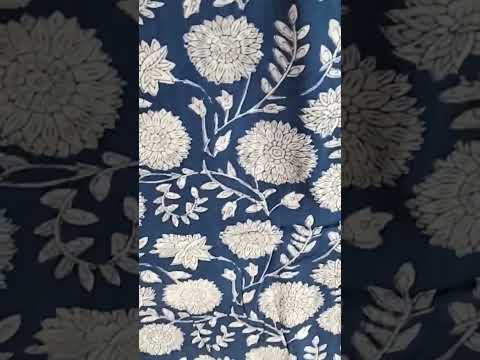 Ajrakh Block Printed Cotton Fabric