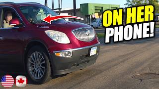 DISTRACTED AMAZON CAR DRIVER CRASHES WHILE ON PHONE - 1032 | Driving Fails