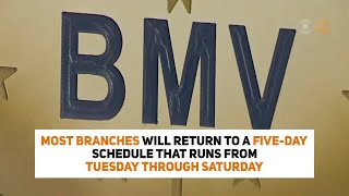 Walk-in service resuming at BMV branches