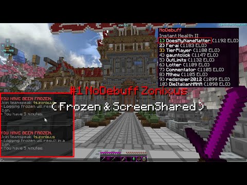 #1 NoDebuff Zonix.us ft. PandaTye, DiversityPvP, etc. [Frozen & ScreenShared]