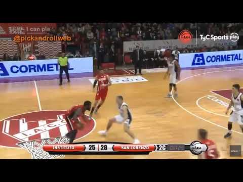 Davis triple desde lejos Instituto 82-SanLorenzo 90 (TyC Play)