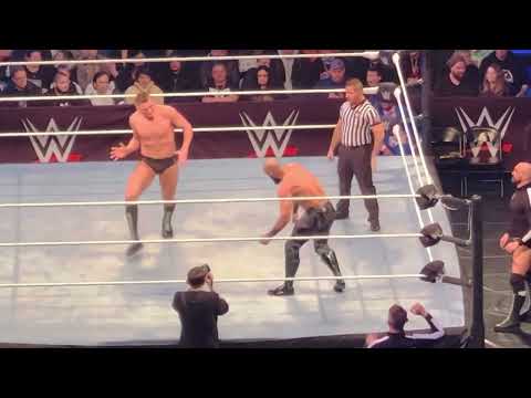 Gunther w/ Imperium (US Champion) vs Ricochet Madison Square Garden WWE 3/12/23 New York City