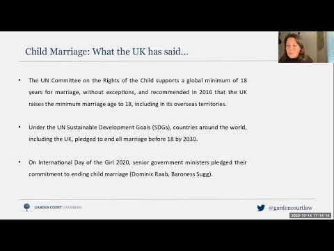 Ending Child Marriage in England and Wales - International Day of the Girl