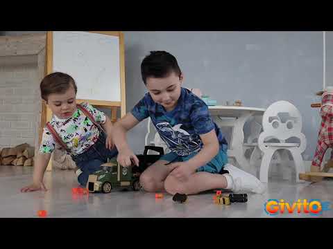 Миниатюра изображения товара Автовоз игрушечный Givito Милитари / G205-007