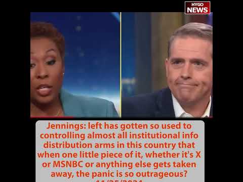 Jennings: left so used to controlling all info, panic so outrageous? Dem smears Tulsi Gabbard