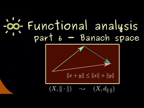 Functional Analysis 6 | Norms and Banach Spaces [dark version]