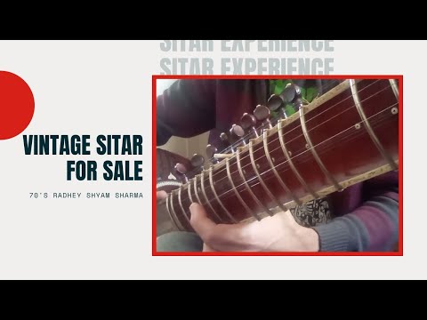 Sitar Vintage Radhey Shyam Sharma 70's Ravi Shankar Style image 10