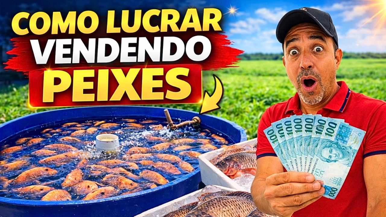 🐟LUCRO MENSAL com A CRIAÇÃO de TILÁPIAS:  3 OPORTUNIDADES DE NEGÓCIO