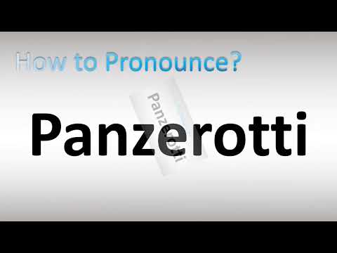 How to Pronounce Panzerotti