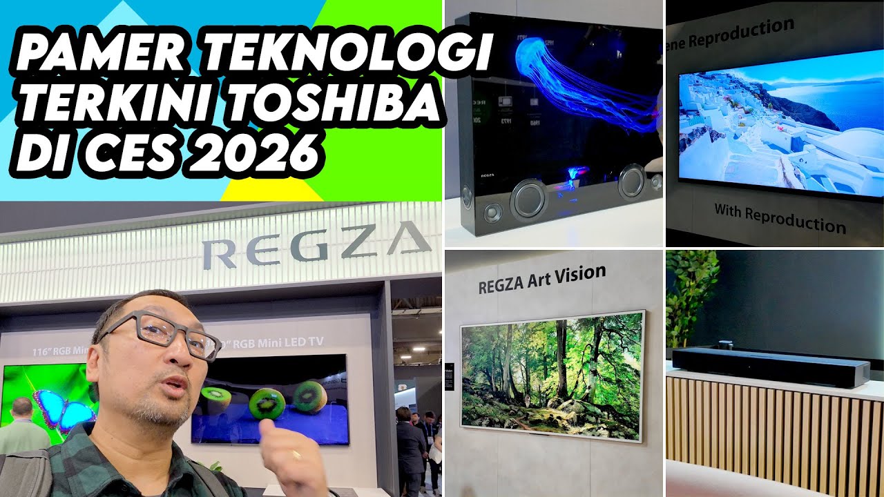 Pamer Teknologi Terkini! REGZA Engine ZRα, TV RGB Mini LED, Konsep Speaker Unik - Toshiba CES 2026