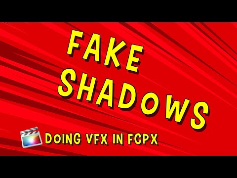 FCPX VFX tricks screencast - Creating a shadow using a solid layer and masking YT
