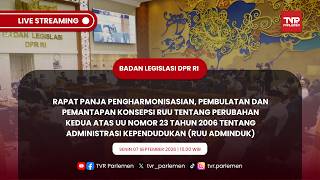 BALEG DPR RI - RAPAT PANJA PENGHARMONISASIAN PEMANTAPAN KONSEPSI RUU TENTANG RUU ADMINDUK