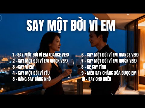 SAY MỘT ĐỜI VÌ EM – Album 12 Ca Khúc Say Tình, Ballad Buồn, Khi Trái Tim Không Còn Tỉnh Táo