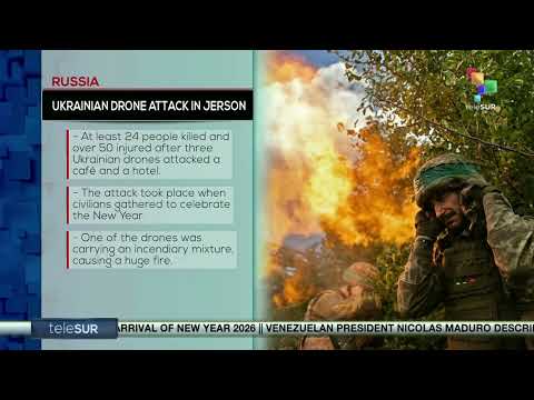 Ukrainian drone attack in Jerson
