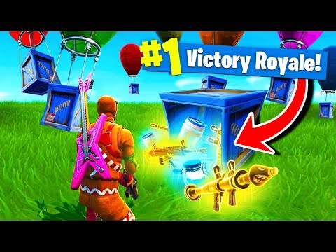 Using *ONLY* SUPPLY DROPS To WIN Fortnite Battle Royale!