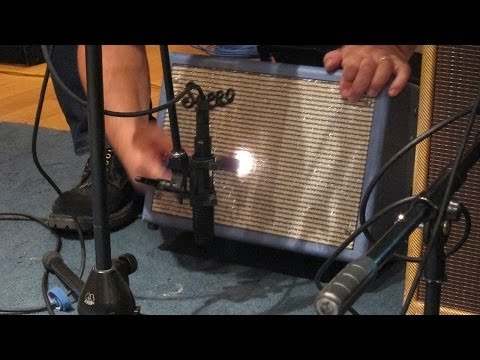 Recording Electric Guitar Session 8 - Supro with 6-inch speaker. Ross Hogarth & Tim Pierce