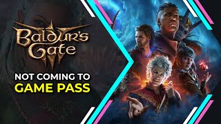 Baldur's Gate 3 Not Coming to Gamepass