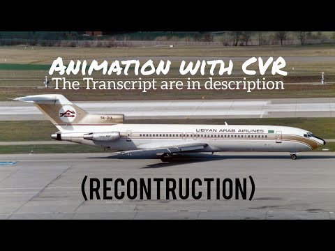 Libyan Arab Airlines Flight 1103 Crash || Animation with CVR. (Subtitles/CC On)