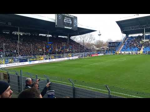 Waldhof Mannheim Hymne "Blau und Schwarz" vor dem Derby gegen Saarbrücken