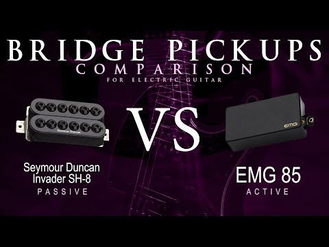 Seymour Duncan INVADER SH-8 vs EMG 85 - Bridge Guitar Pickup Comparison Tone Demo