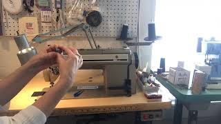 How to thread a Commercial Sewing Machine