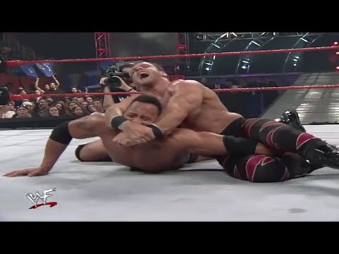 Chris Benoit VS The Rock - RAW is WAR Feb 14th 2000 HD