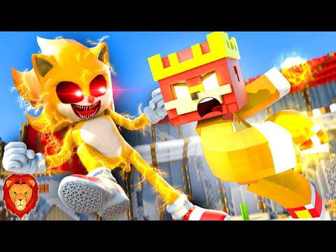 🔴 LEON PICARON 🦁 VS SUPER SONIC.EXE 😈 EN MINECRAFT | MUNDO LEON #59 🦁 LEON PICARON