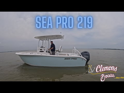 2023 Sea Pro 219 Test run and Walk Around in Sandusky, Ohio at Clemons Boats