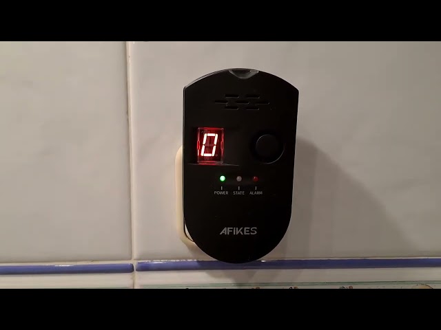 Vídeo relacionado con AFiKES - Detectores de Gas, Alarma de GLP/Gas Natural/Gas Ciudad, con Alarma Sonora y Pantalla Digital LED, Monitor de metano, propano y butano (Blanco)