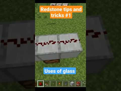 ItzTDiOUS - Redstone Tips and Tricks 1(Uses of glass) | #Shorts #MinecraftShorts