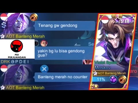 14 Kills + Maniac !! TOP GLOBAL MOSKOV GENDONG PUBLIK NGETROLL - Build Top 1 Global Moskov ~ MLBB