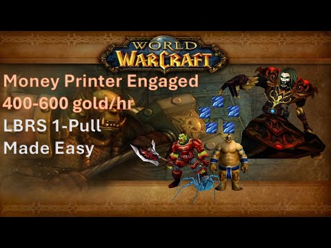 Fresh/Anniversary WoW Classic LBRS Mage Boost Made Easy (simplified route, 50-60 power level)