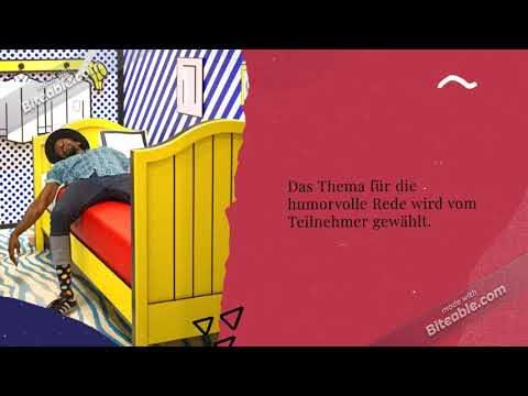 Humorvolle Reden und Stegreifreden Wettbewerb