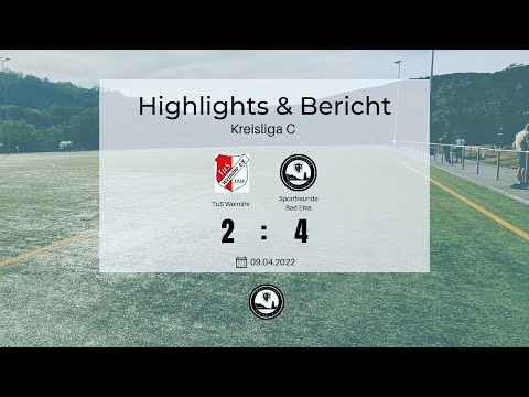 Kreisliga C 2021/22 - 13. Spieltag: TuS Weinähr - Sportfreunde Bad Ems 2:4 (0:2)