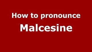 How to pronounce Malcesine