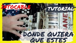 Tutorial Acordeón - Donde quiera que estés - Intocable [¿Cómo tocar acordeón?]