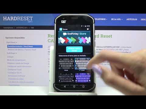Cómo cambiar el tema de teclado en CATERPILLAR S40 - el fondo de teclado