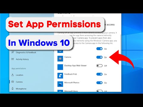 How To Set App Permissions In Windows 10 ।।  Access and Manage Windows 10.