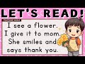 LET'S READ! | PRACTICE READING ENGLISH | SIMPLE SENTENCES FOR KIDS | LEARN TO READ | TEACHING MAMA