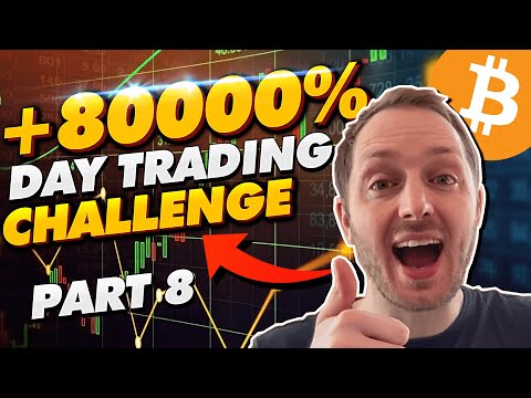 +80000% BITCOIN DAY TRADING CHALLENGE PART 8 - 2021