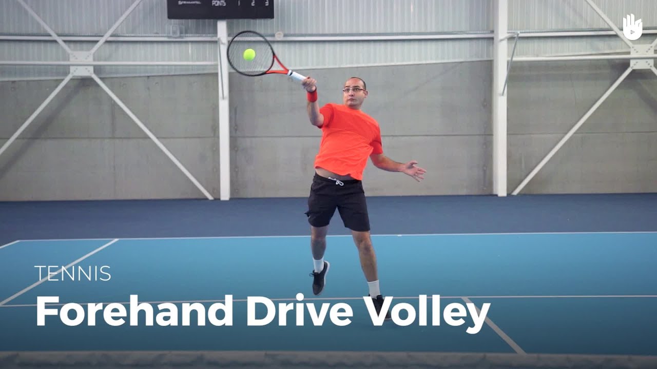 How to Hit a Forehand Drive Volley How to Play Tennis Sikana