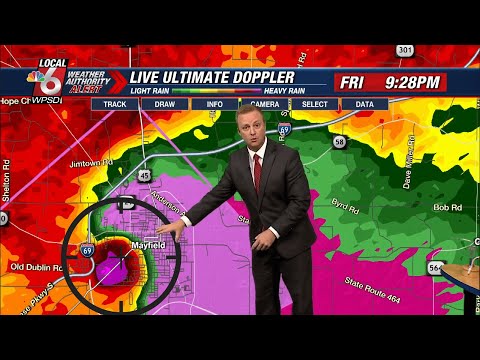 MAYFIELD TORNADO WEATHER WARNINGS 🌪️ December 10th 2021 (EF4 Tornado)