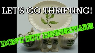Dinnerware is Hard Work! | eBay Reselling | Vintage Glassware