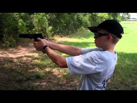 Jon shooting his new Chiappa 1911-22 Target Pistol