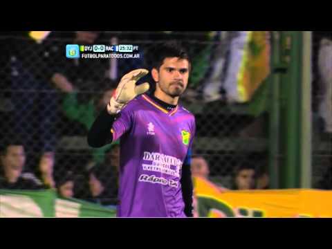 Gran reacción de Pellegrino. Defensa 0 - Racing 0. Fecha 1. Torneo Primera División 2014. FPT.