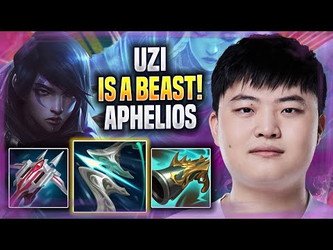 UZI IS A BEAST WITH APHELIOS! - BLG Uzi Plays Aphelios ADC vs Caitlyn! | Season 2022