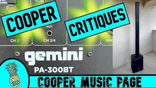 Video thumbnail for Gemini PA-300BT Review | Cooper Critiques by Cooper Music Page