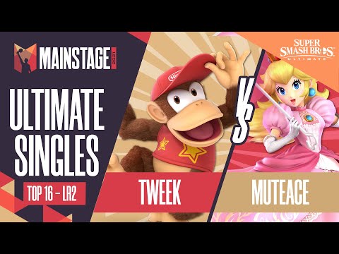 Tweek vs MuteAce - SSBU Singles: Top 16 Losers Round 2 - Mainstage 2021 | Diddy Kong vs Peach