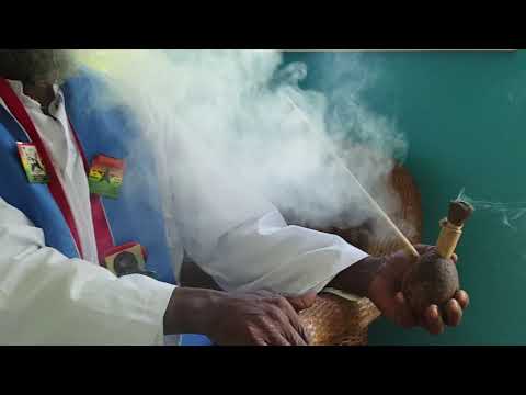 Setting up the Chalice  Rt. Hon.Priest Kailash and Rt. Hon.Priest Earl